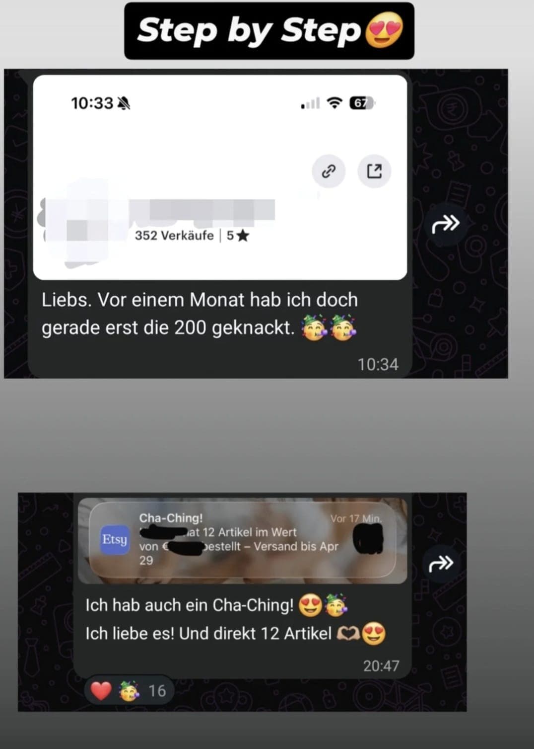 352 Verkäufe und ein wachsendes Sortiment