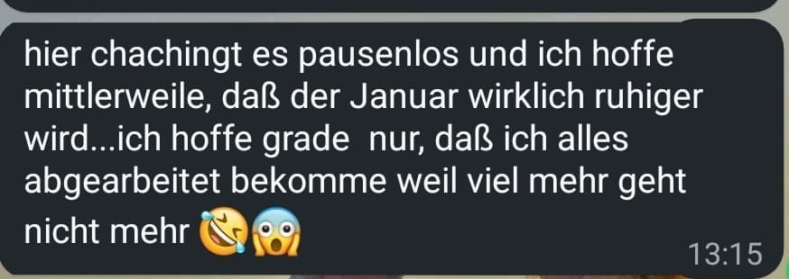 Mehr Ruhe durch aufgebaute Bestellungen