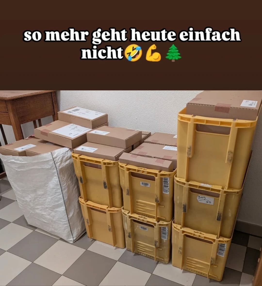 Viele Pakete durch Shop-Wachstum