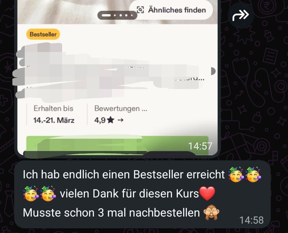 Rückmeldung einer Teilnehmerin der Handmade Masterclass